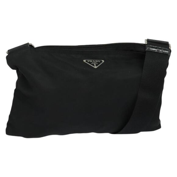 PRADA Shoulder Bag Nylon Black - Picture 1 of 9